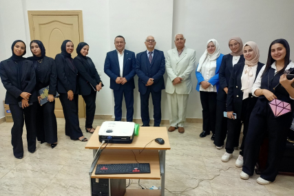 مناقشة مشروع التخرج لطلاب شعبة علوم الأشعة والتصوير الطبي بالمعهد التكنولوجي العالي للعلوم الصحية التطبيقية
