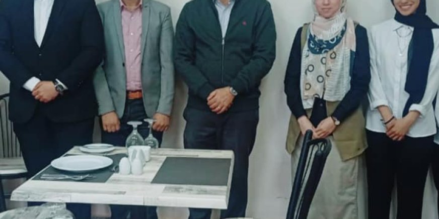 زيارة المطعم التعليمي في وجود الأساتذة الأفاضل:   د.أمل أمين